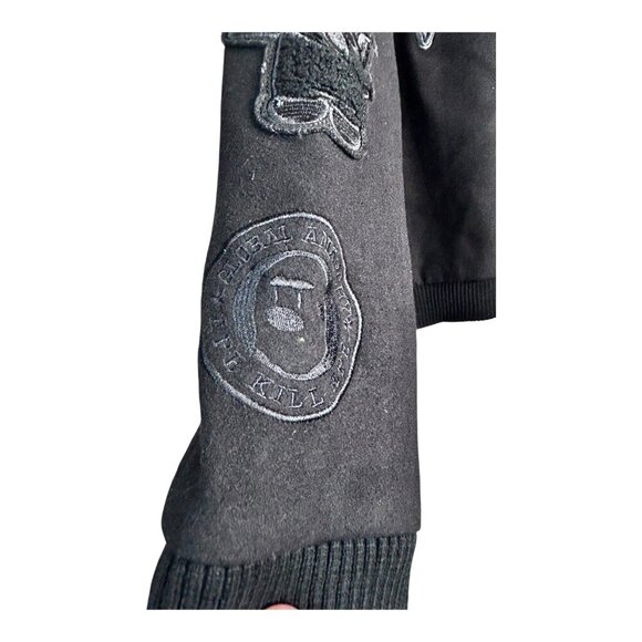 Hudson Outerwear x Babe Collaboration Embroidered Sequin Black Jacket Men's Sz L - Picture 8 of 16